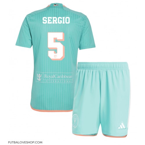 Dres Inter Miami Sergio Busquets #5 Tretina pre deti 2024-25 Krátky Rukáv (+ trenírky)